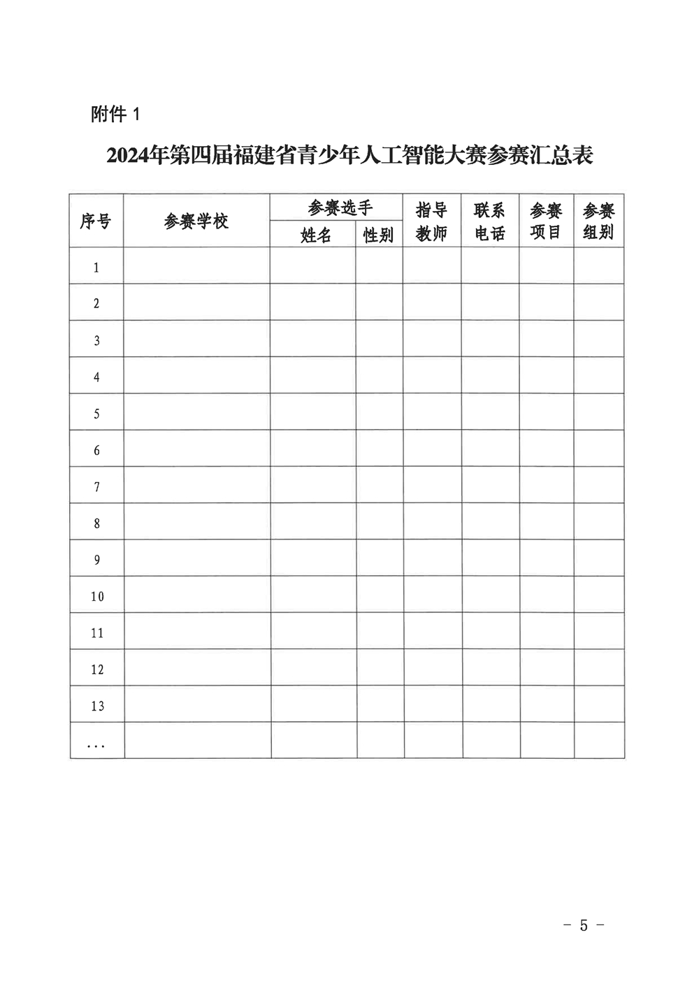 福州市科學(xué)技術(shù)協(xié)會(huì)關(guān)于組織參加2024年第四屆福建省青少年人工智能大賽的通知